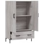 Aparador alto madera de ingeniería gris Sonoma 69,5x31x115 cm de vidaXL, Aparadores - Ref: Foro24-828242, Precio: 94,16 €, De...
