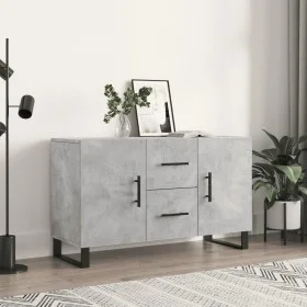 Aparador de madera de ingeniería gris hormigón 100x36x60 cm de vidaXL, Aparadores - Ref: Foro24-828200, Precio: 122,36 €, Des...
