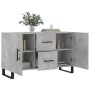 Aparador de madera de ingeniería gris hormigón 100x36x60 cm de vidaXL, Aparadores - Ref: Foro24-828200, Precio: 124,46 €, Des...
