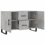 Aparador de madera de ingeniería gris hormigón 100x36x60 cm de vidaXL, Aparadores - Ref: Foro24-828200, Precio: 124,46 €, Des...