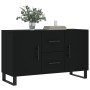 Aparador de madera de ingeniería negro 100x36x60 cm de vidaXL, Aparadores - Ref: Foro24-828197, Precio: 109,30 €, Descuento: %