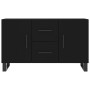 Aparador de madera de ingeniería negro 100x36x60 cm de vidaXL, Aparadores - Ref: Foro24-828197, Precio: 109,30 €, Descuento: %