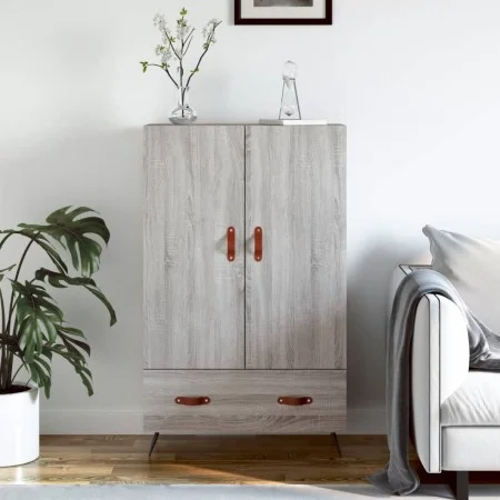 Tall Sonoma gray engineered wood sideboard 69.5x31x115 cm by vidaXL, Sideboards - Ref: Foro24-828210, Price: 88,00 €, Discoun...