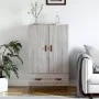 Tall Sonoma gray engineered wood sideboard 69.5x31x115 cm by vidaXL, Sideboards - Ref: Foro24-828210, Price: 88,00 €, Discoun...
