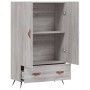 Aparador alto madera de ingeniería gris Sonoma 69,5x31x115 cm de vidaXL, Aparadores - Ref: Foro24-828210, Precio: 89,04 €, De...