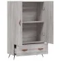 Tall Sonoma gray engineered wood sideboard 69.5x31x115 cm by vidaXL, Sideboards - Ref: Foro24-828210, Price: 88,00 €, Discoun...