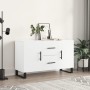 Aparador de madera de ingeniería blanco 100x36x60 cm de vidaXL, Aparadores - Ref: Foro24-828196, Precio: 92,09 €, Descuento: %