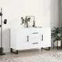 White engineered wood sideboard 100x36x60 cm by vidaXL, Sideboards - Ref: Foro24-828196, Price: 90,74 €, Discount: %