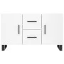 White engineered wood sideboard 100x36x60 cm by vidaXL, Sideboards - Ref: Foro24-828196, Price: 90,74 €, Discount: %