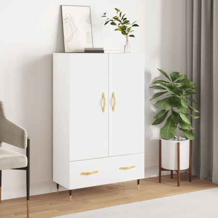 Aparador alto madera de ingeniería blanco 69,5x31x115 cm de vidaXL, Aparadores - Ref: Foro24-828212, Precio: 87,20 €, Descuen...