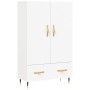 Aparador alto madera de ingeniería blanco 69,5x31x115 cm de vidaXL, Aparadores - Ref: Foro24-828212, Precio: 87,20 €, Descuen...