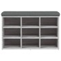 Banco zapatero madera de ingeniería gris Sonoma 82x32x50 cm en Bancos para recibidores y almacenamiento | Comprar online en Foru