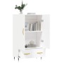 Aparador alto madera de ingeniería blanco 69,5x31x115 cm de vidaXL, Aparadores - Ref: Foro24-828212, Precio: 87,20 €, Descuen...