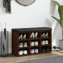 Banco zapatero madera de ingeniería marrón roble 82x32x50 cm en Bancos para recibidores y almacenamiento | Comprar online en For