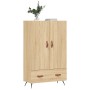 Aparador alto madera de ingeniería roble Sonoma 69,5x31x115 cm de vidaXL, Aparadores - Ref: Foro24-828207, Precio: 86,25 €, D...