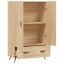 Aparador alto madera de ingeniería roble Sonoma 69,5x31x115 cm de vidaXL, Aparadores - Ref: Foro24-828207, Precio: 86,25 €, D...