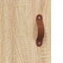 Aparador alto madera de ingeniería roble Sonoma 69,5x31x115 cm de vidaXL, Aparadores - Ref: Foro24-828207, Precio: 86,25 €, D...