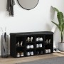 Banco zapatero madera de ingeniería negro 102x32x50 cm en Bancos para recibidores y almacenamiento | Comprar online en Foru.es