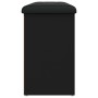 Banco zapatero madera de ingeniería negro 102x32x50 cm en Bancos para recibidores y almacenamiento | Comprar online en Foru.es