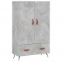 Aparador alto madera de ingeniería gris hormigón 69,5x31x115 cm de vidaXL, Aparadores - Ref: Foro24-828208, Precio: 85,81 €, ...