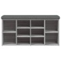 Banco zapatero madera de ingeniería gris Sonoma 102x32x50 cm en Bancos para recibidores y almacenamiento | Comprar online en For