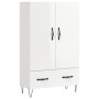 Aparador alto madera de ingeniería blanco brillo 69,5x31x115 cm de vidaXL, Aparadores - Ref: Foro24-828230, Precio: 76,22 €, ...