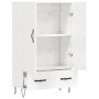 Aparador alto madera de ingeniería blanco brillo 69,5x31x115 cm de vidaXL, Aparadores - Ref: Foro24-828230, Precio: 76,22 €, ...