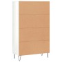 Aparador alto madera de ingeniería blanco brillo 69,5x31x115 cm de vidaXL, Aparadores - Ref: Foro24-828230, Precio: 76,22 €, ...