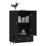 Hohes Sideboard Holzwerkstoff schwarz 69,5x31x115 cm von vidaXL, Sideboards - Ref: Foro24-828205, Preis: 96,68 €, Rabatt: %