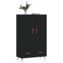 Aparador alto madera de ingeniería negro 69,5x31x115 cm de vidaXL, Aparadores - Ref: Foro24-828205, Precio: 96,96 €, Descuent...