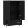 Hohes Sideboard Holzwerkstoff schwarz 69,5x31x115 cm von vidaXL, Sideboards - Ref: Foro24-828205, Preis: 96,68 €, Rabatt: %