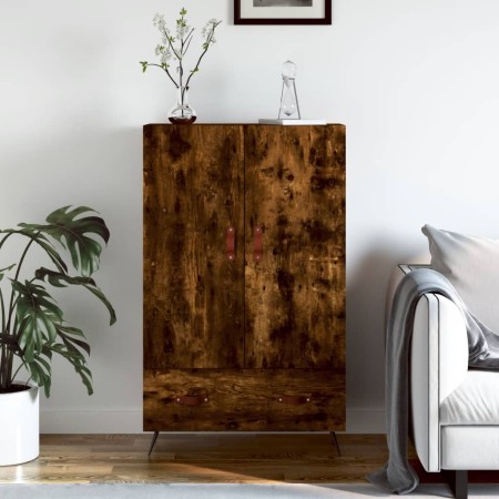 Aparador alto madera de ingeniería roble ahumado 69,5x31x115 cm de vidaXL, Aparadores - Ref: Foro24-828209, Precio: 85,81 €, ...