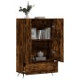 Aparador alto madera de ingeniería roble ahumado 69,5x31x115 cm de vidaXL, Aparadores - Ref: Foro24-828209, Precio: 85,81 €, ...