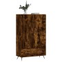 Aparador alto madera de ingeniería roble ahumado 69,5x31x115 cm de vidaXL, Aparadores - Ref: Foro24-828209, Precio: 85,81 €, ...