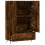 Tall sideboard engineered wood smoked oak 69.5x31x115 cm by vidaXL, Sideboards - Ref: Foro24-828209, Price: 84,81 €, Discount: %