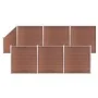 Set de valla 6 cuadradas + 1 oblicua WPC marrón 1138x186 cm de vidaXL, Paneles de vallas - Ref: Foro24-3053220, Precio: 2,00 ...