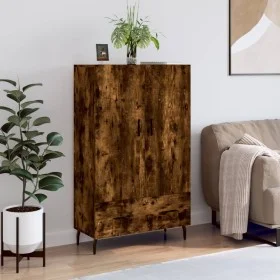 Aparador alto madera de ingeniería roble ahumado 69,5x31x115 cm de vidaXL, Aparadores - Ref: Foro24-828257, Precio: 86,54 €, ...