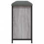 Banco zapatero con cajón abatible gris Sonoma 102x32x56 cm en Bancos para recibidores y almacenamiento | Comprar online en Foru.