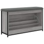 Banco zapatero con cajón abatible gris Sonoma 102x32x56 cm en Bancos para recibidores y almacenamiento | Comprar online en Foru.