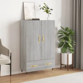 Aparador alto madera de ingeniería gris Sonoma 69,5x31x115 cm de vidaXL, Aparadores - Ref: Foro24-828218, Precio: 88,68 €, De...