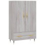Aparador alto madera de ingeniería gris Sonoma 69,5x31x115 cm de vidaXL, Aparadores - Ref: Foro24-828218, Precio: 89,78 €, De...