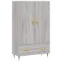 Hohes Sideboard Holzwerkstoff Sonoma grau 69,5x31x115 cm von vidaXL, Sideboards - Ref: Foro24-828218, Preis: 88,68 €, Rabatt: %