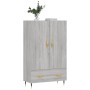 Aparador alto madera de ingeniería gris Sonoma 69,5x31x115 cm de vidaXL, Aparadores - Ref: Foro24-828218, Precio: 89,78 €, De...