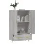 Hohes Sideboard Holzwerkstoff Sonoma grau 69,5x31x115 cm von vidaXL, Sideboards - Ref: Foro24-828218, Preis: 88,68 €, Rabatt: %
