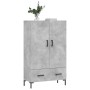 Aparador alto madera de ingeniería gris hormigón 69,5x31x115 cm de vidaXL, Aparadores - Ref: Foro24-828240, Precio: 93,15 €, ...