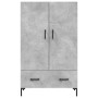 Aparador alto madera de ingeniería gris hormigón 69,5x31x115 cm de vidaXL, Aparadores - Ref: Foro24-828240, Precio: 93,15 €, ...