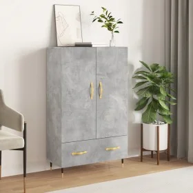Hohes Sideboard aus betongrauem Holzwerkstoff, 69,5 x 31 x 115 cm von vidaXL, Sideboards - Ref: Foro24-828216, Preis: 86,07 €...