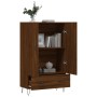 Aparador alto madera de ingeniería roble marrón 69,5x31x115 cm de vidaXL, Aparadores - Ref: Foro24-828235, Precio: 71,64 €, D...