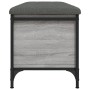 Banco con almacenaje madera ingeniería gris Sonoma 102x42x45 cm en Bancos para recibidores y almacenamiento | Comprar online en 