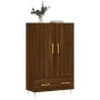 Aparador alto madera de ingeniería roble marrón 69,5x31x115 cm de vidaXL, Aparadores - Ref: Foro24-828227, Precio: 90,06 €, D...